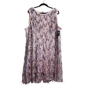 Torrid Sequin Sparkly Sleeveless Shift Dress Purple Iridescent NWT Size 2X